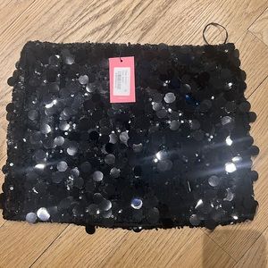 Black Sequin Skirt